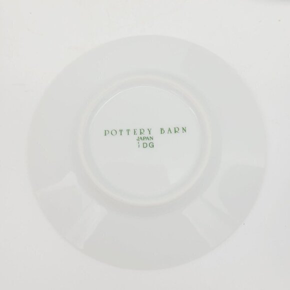 2 Pottery Barn Japan Demitasse Espresso Cups Saucers Blue Gold Stars Swirls HTF - Picture 12 of 12